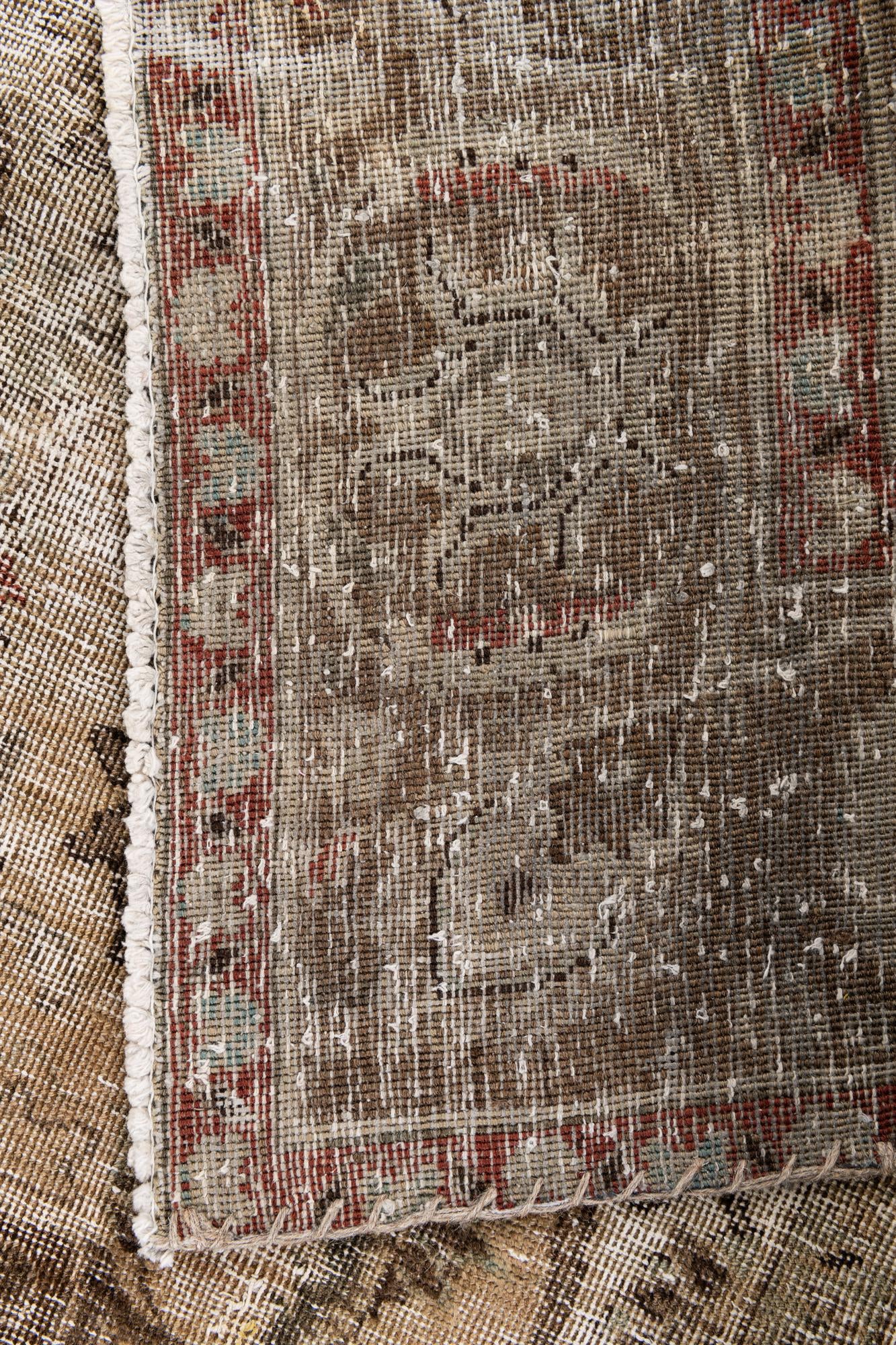 8' 10 x 11' 5 Hand Knotted Ultra Vintage Persian Wool Rug