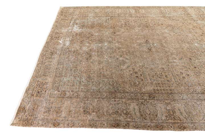 6' 4 x 9' Hand Knotted Ultra Vintage Persian Wool Rug