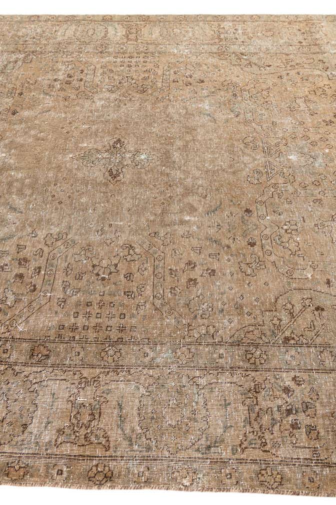 6' 4 x 9' Hand Knotted Ultra Vintage Persian Wool Rug