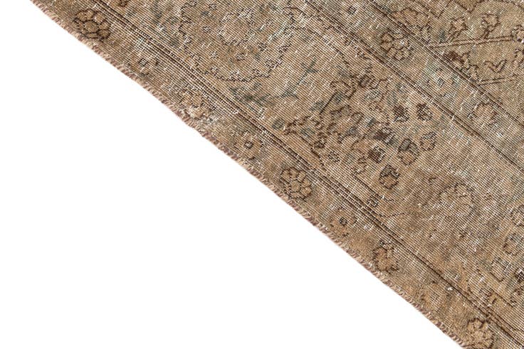 Detail image of 6' 4 x 9' Hand Knotted Ultra Vintage Persian Wool Rug