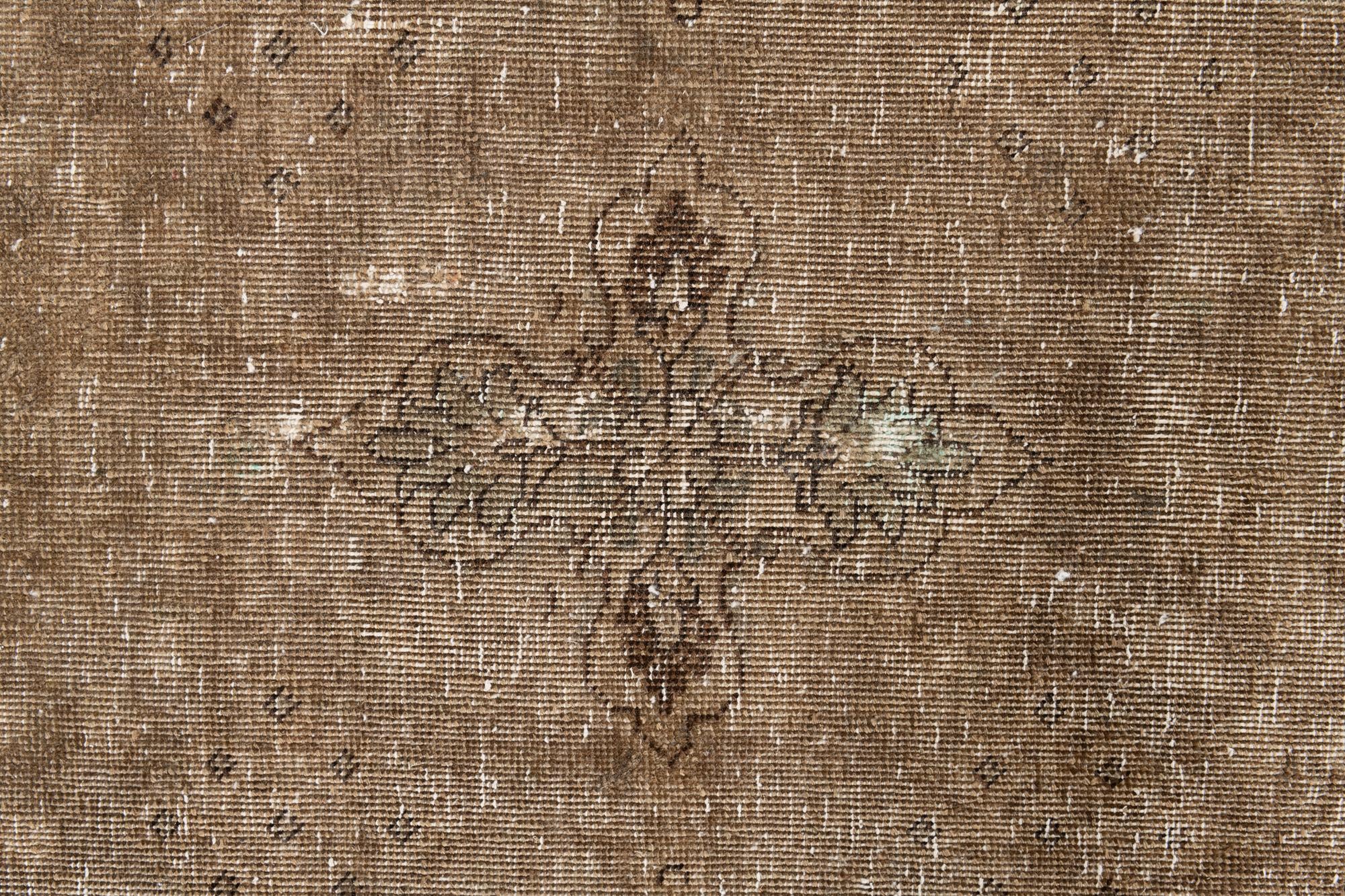 6' 4 x 9' Hand Knotted Ultra Vintage Persian Wool Rug