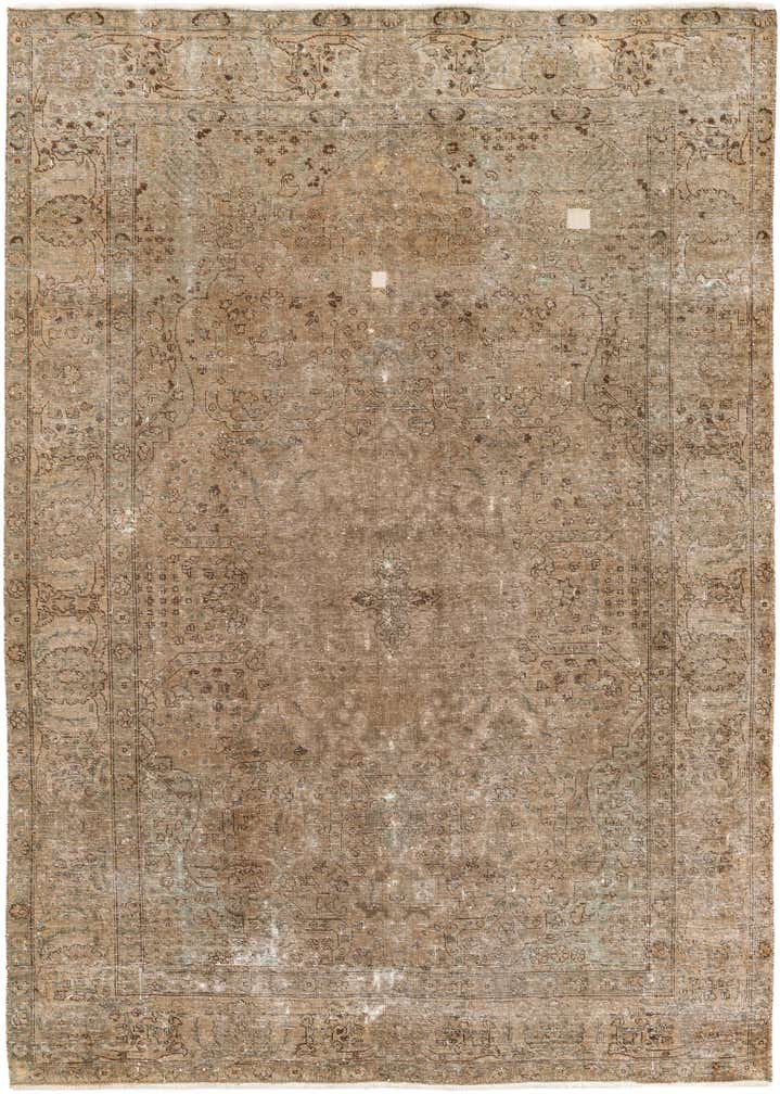 6' 4 x 9' Hand Knotted Ultra Vintage Persian Wool Rug