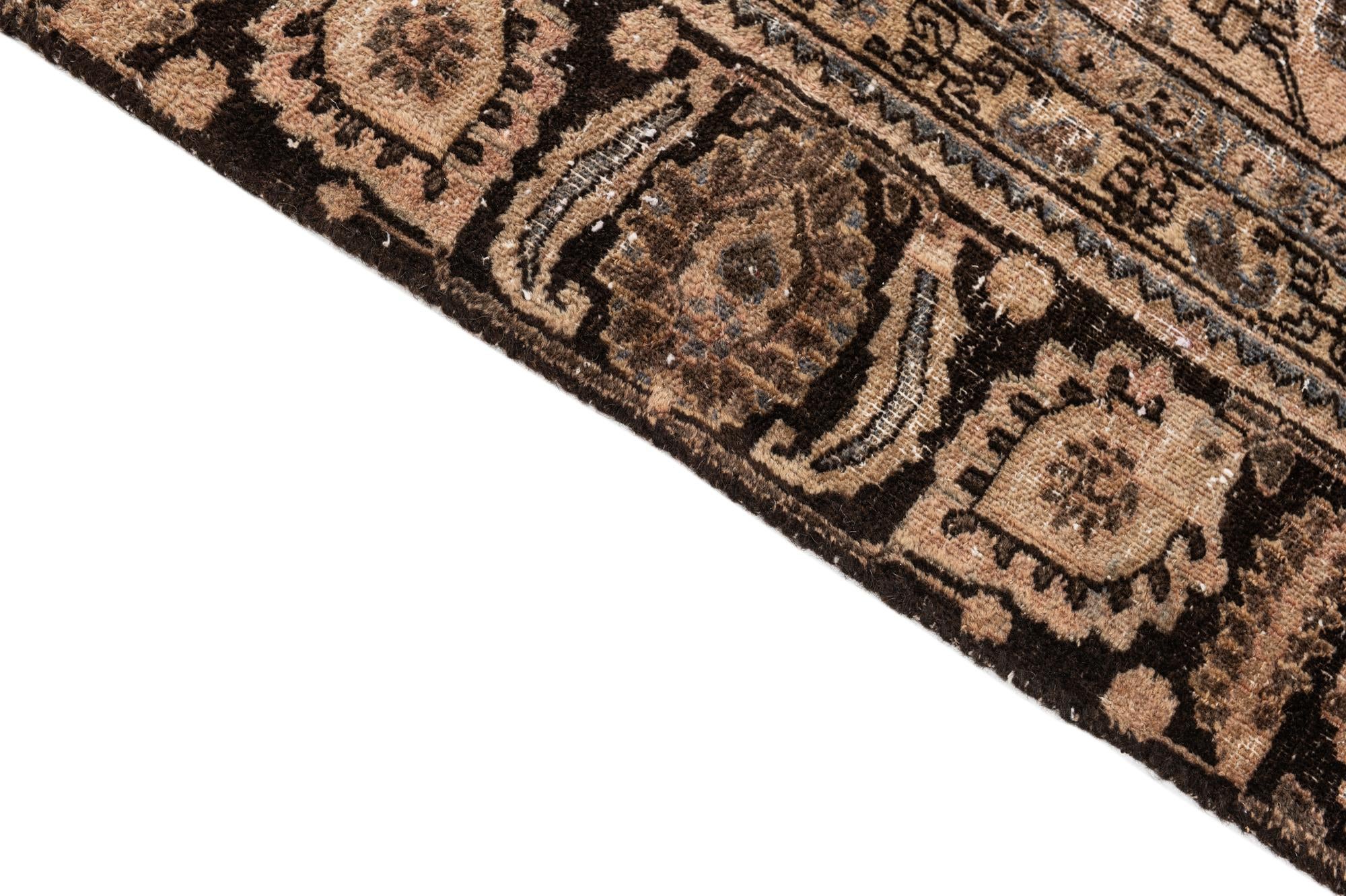 6' 2 x 9' Hand Knotted Ultra Vintage Persian Wool Rug