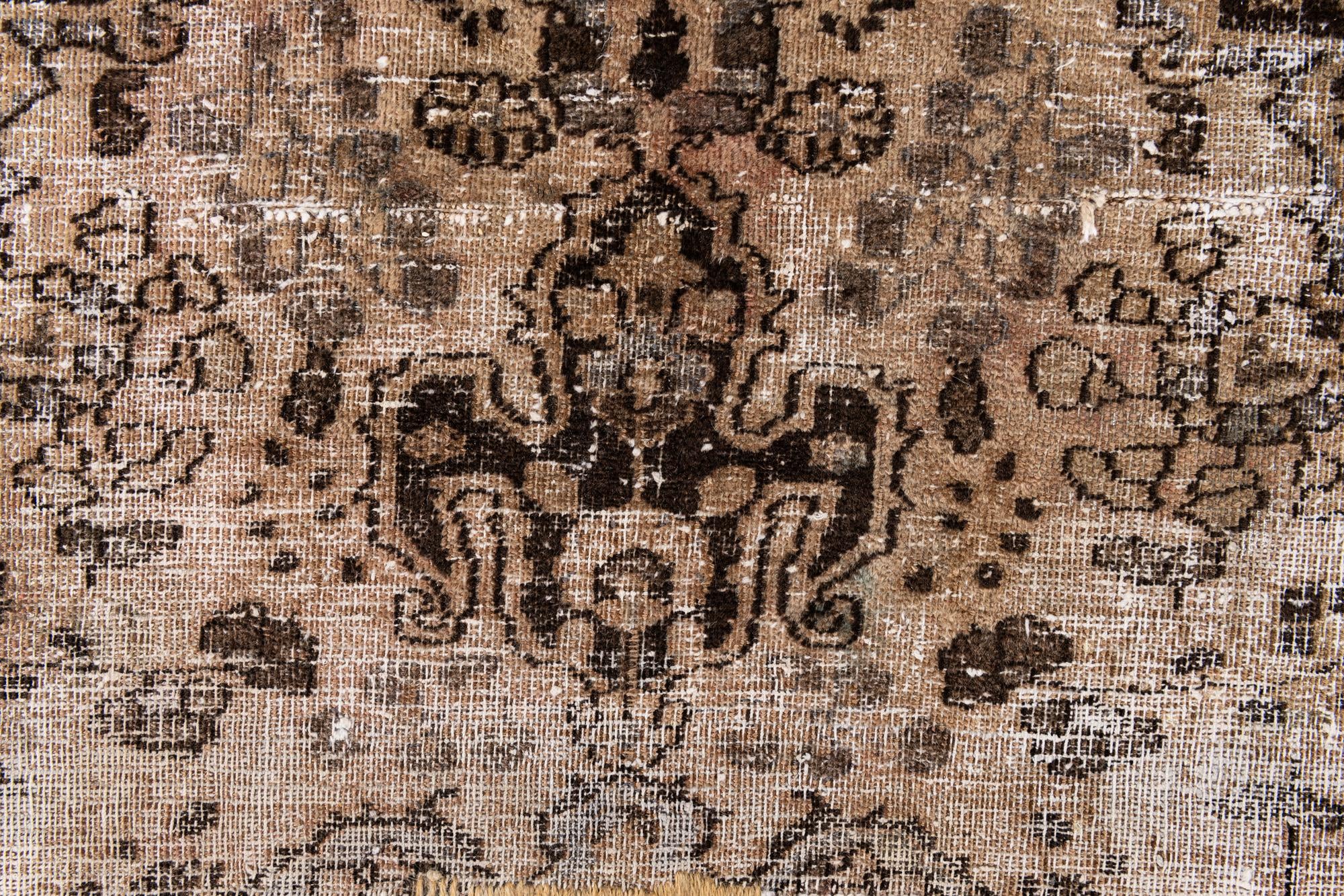 6' 2 x 9' Hand Knotted Ultra Vintage Persian Wool Rug