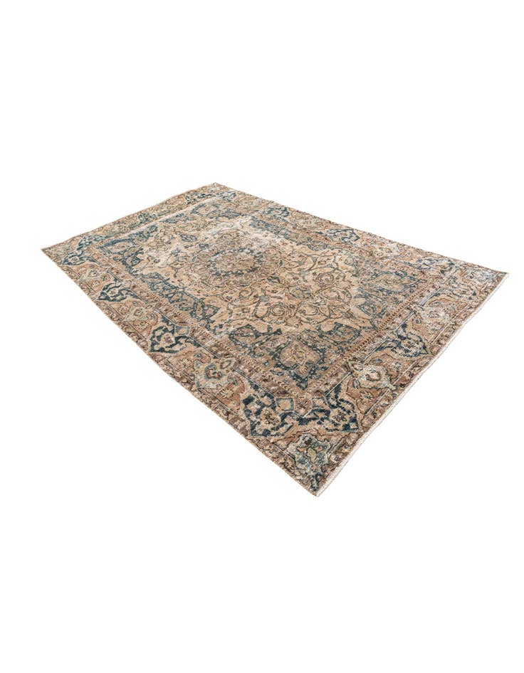 Detail image of 6' x 9' 5  Hand Knotted Ultra Vintage Persian Wool Rug