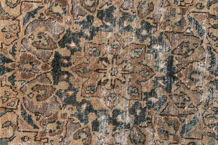 6' x 9' 5 Hand Knotted Ultra Vintage Persian Wool Rug