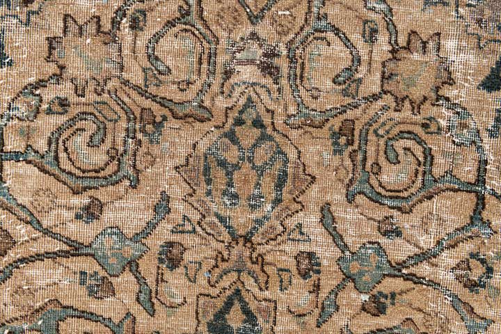 6' x 9' 5 Hand Knotted Ultra Vintage Persian Wool Rug