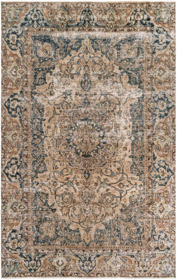 Detail image of 6' x 9' 5 Hand Knotted Ultra Vintage Persian Wool Rug