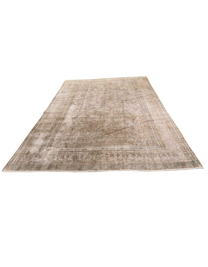 9' 4 x 12' 10 Hand Knotted Ultra Vintage Persian Wool Rug