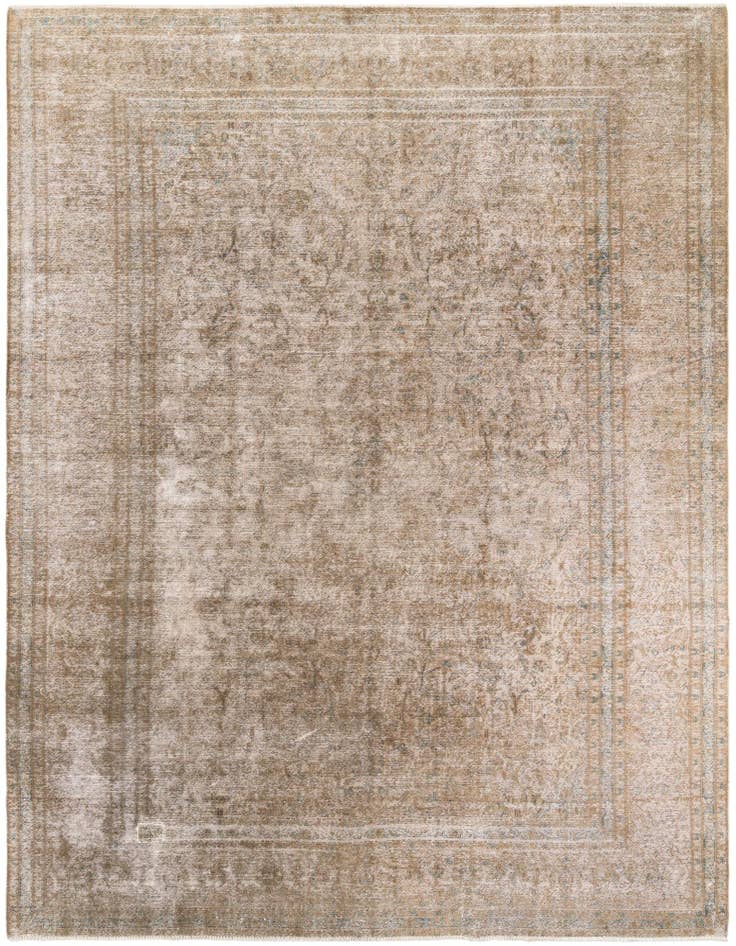 Detail image of 9' 4 x 12' 10 Hand Knotted Ultra Vintage Persian Wool Rug