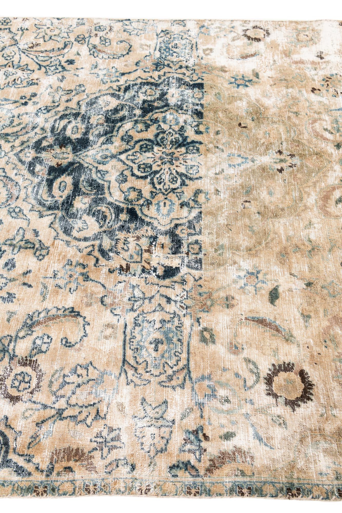 5' 4 x 8' 6 Hand Knotted Ultra Vintage Persian Wool Rug