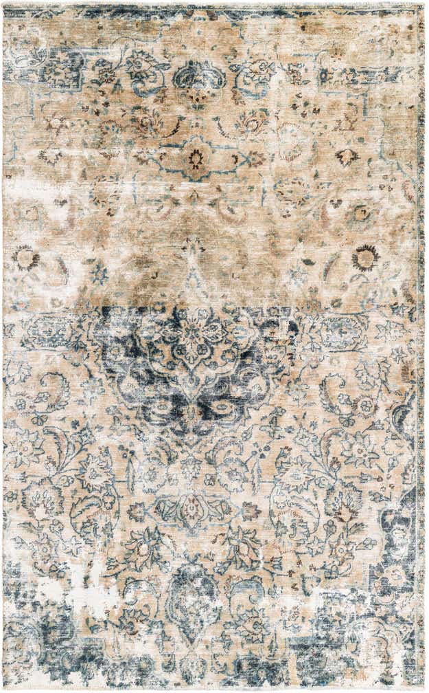 5' 4 x 8' 6 Hand Knotted Ultra Vintage Persian Wool Rug