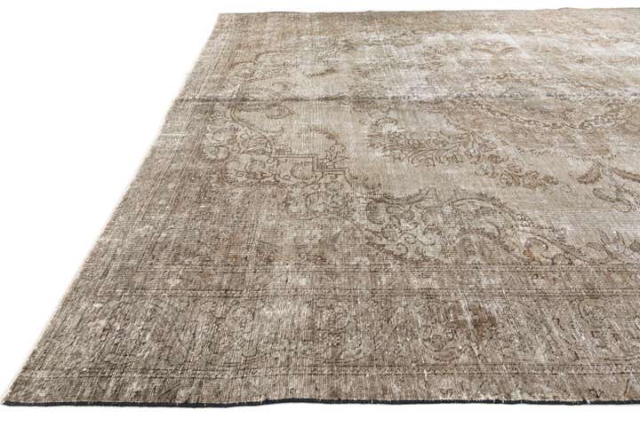 10' x 12' 4 Hand Knotted Ultra Vintage Persian Wool Rug