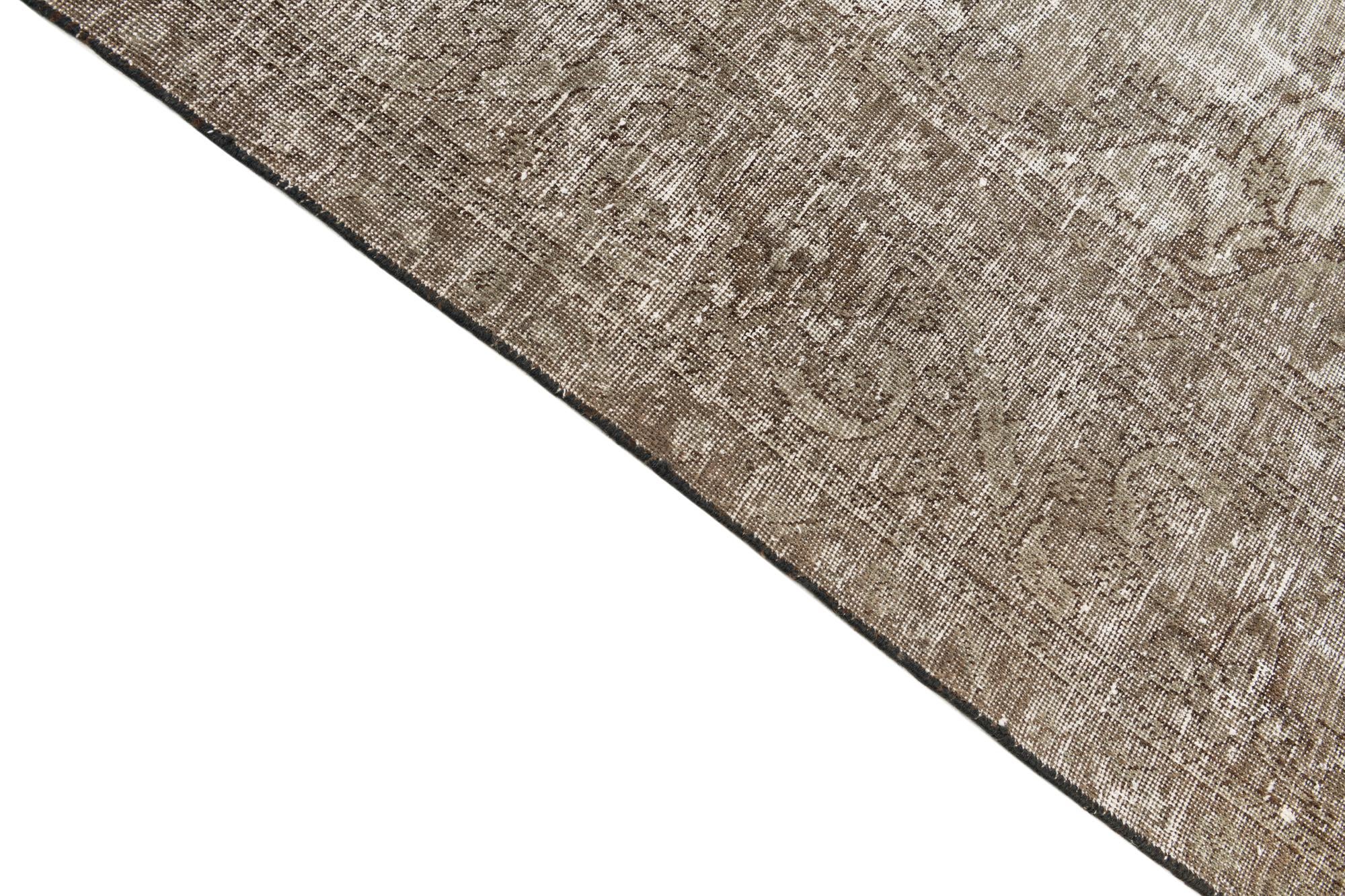 10' x 12' 4 Hand Knotted Ultra Vintage Persian Wool Rug