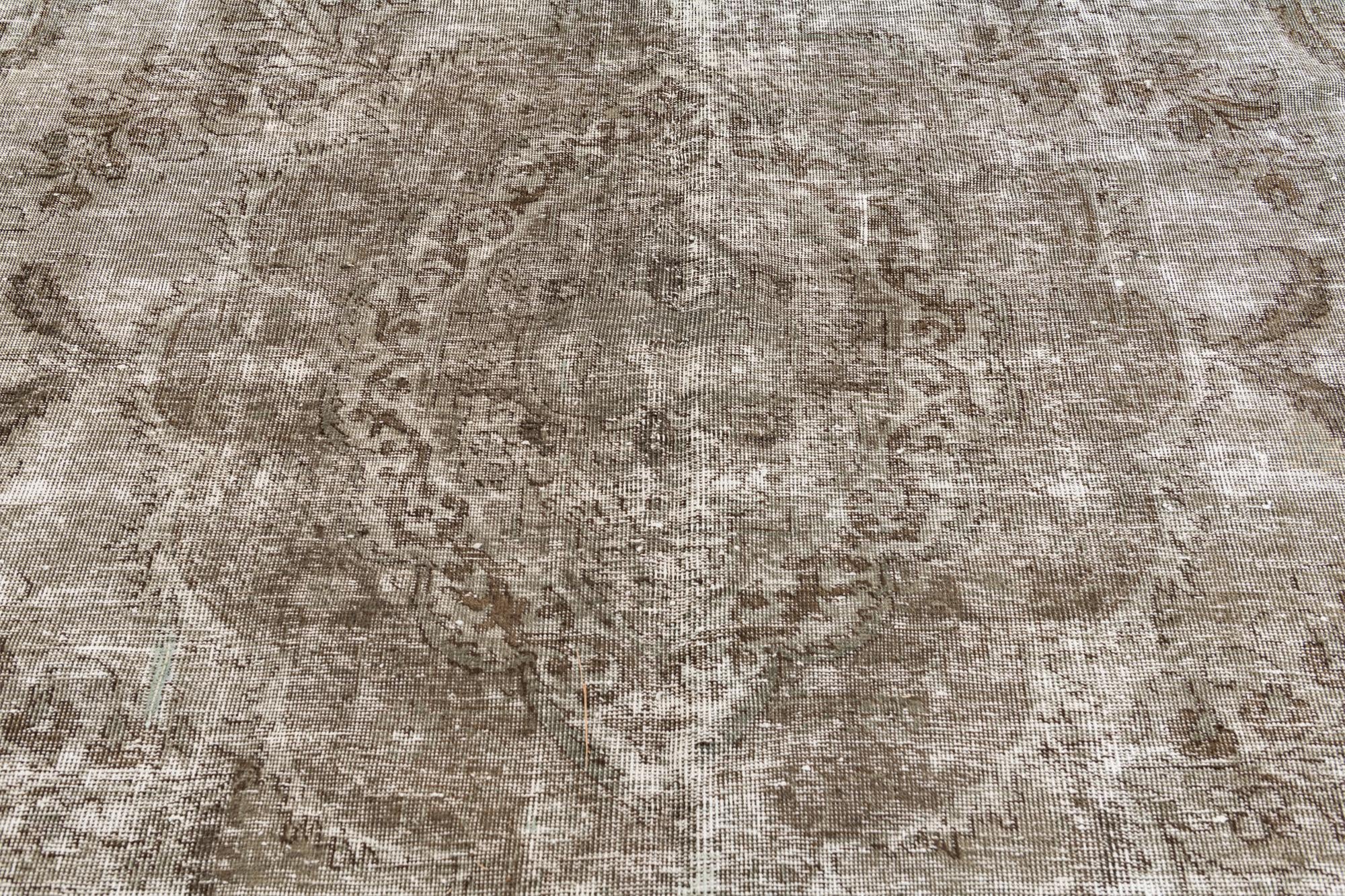 10' x 12' 4 Hand Knotted Ultra Vintage Persian Wool Rug
