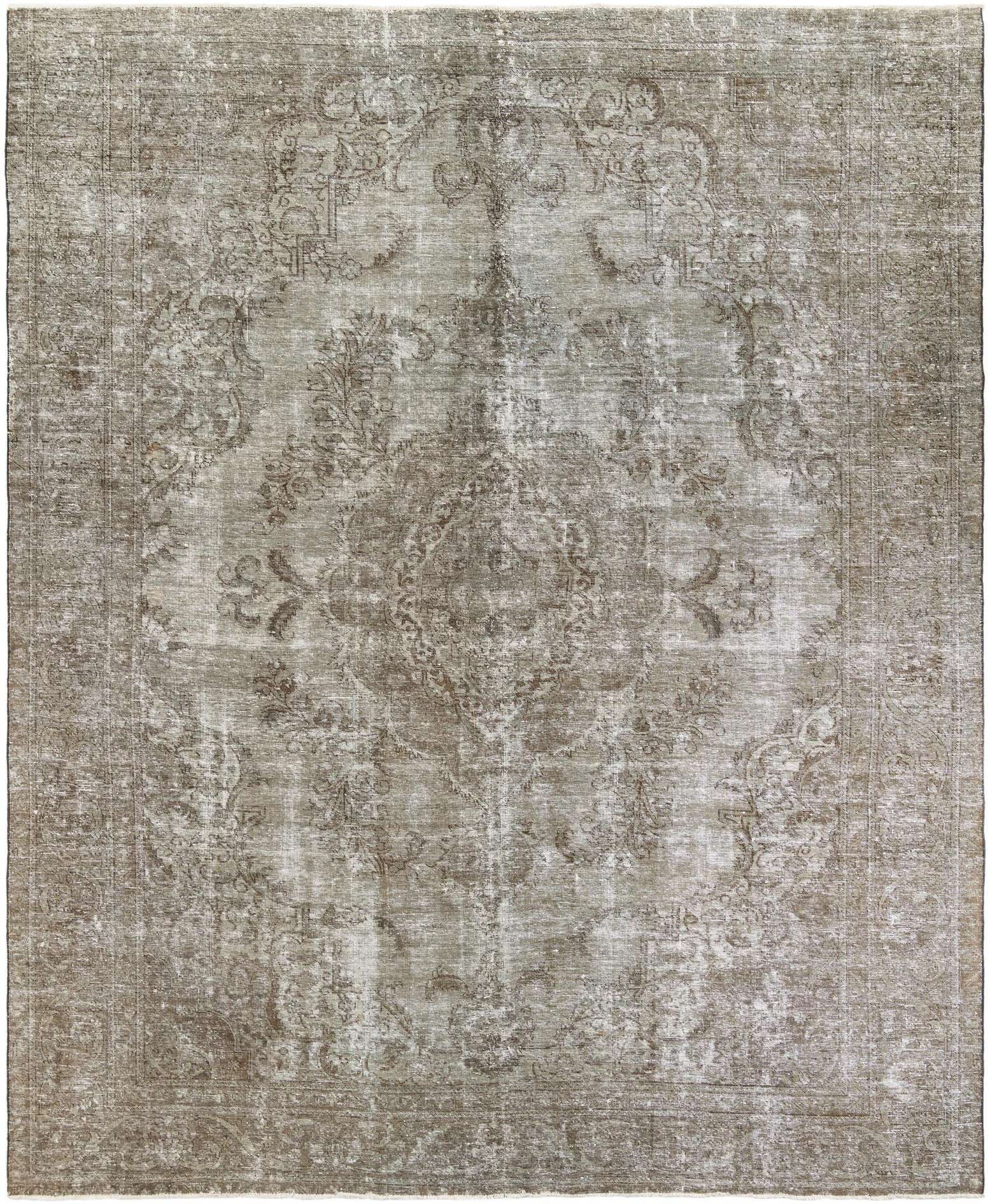 10' x 12' 4 Hand Knotted Ultra Vintage Persian Wool Rug