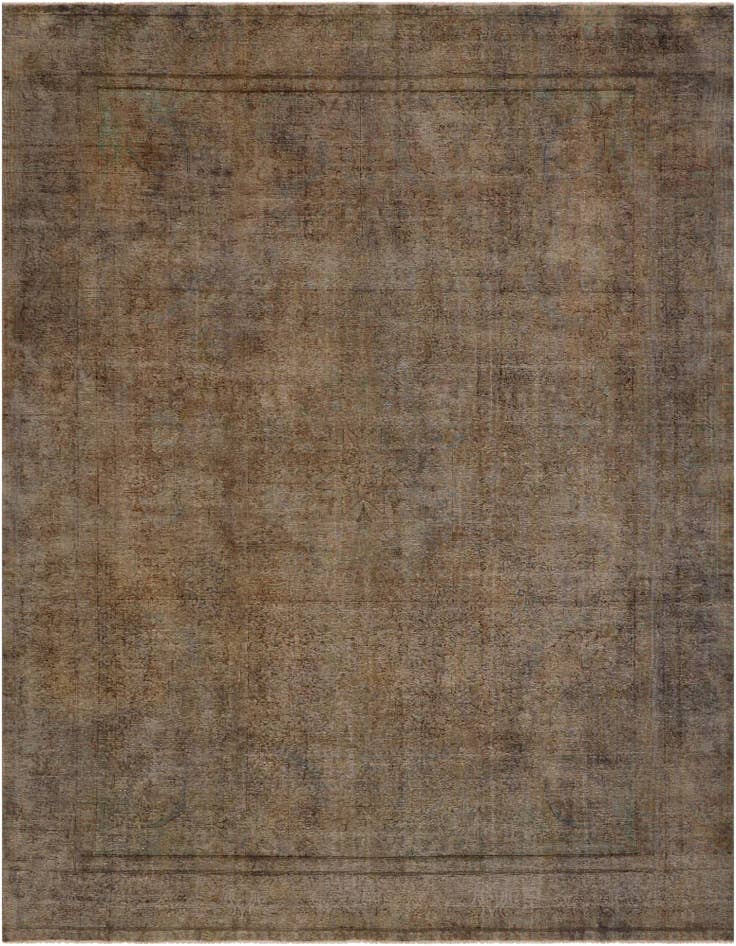 Detail image of 9' 9 x 12' 9 Hand Knotted Ultra Vintage Persian Wool Rug