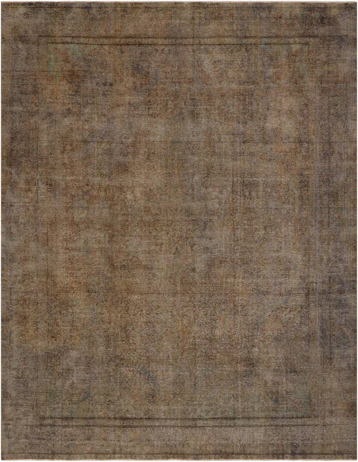 Detail image of 9' 9 x 12' 9 Hand Knotted Ultra Vintage Persian Wool Rug