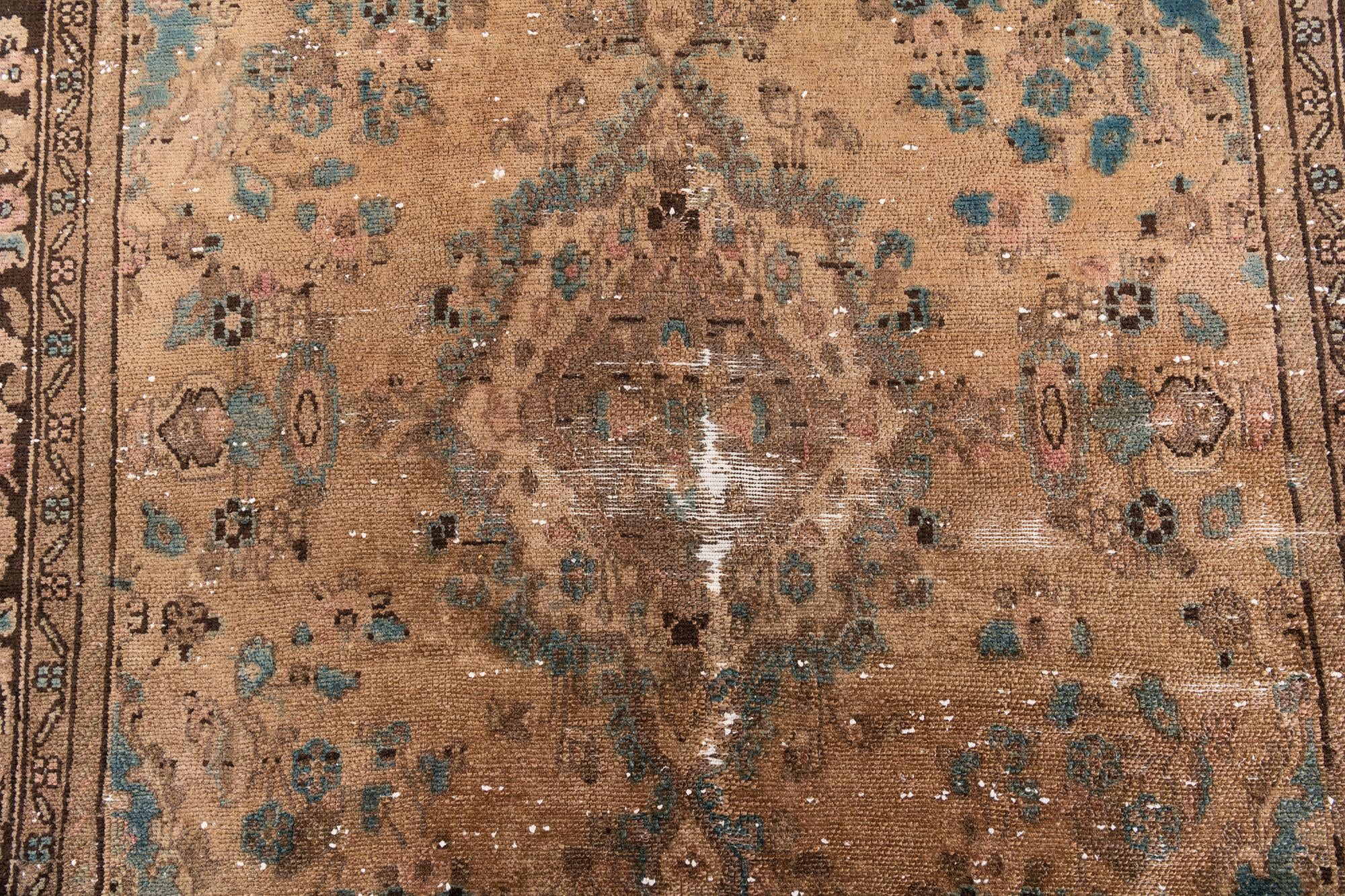 5' 10 x 9' 7 Hand Knotted Ultra Vintage Persian Wool Rug