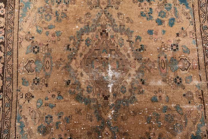 5' 10 x 9' 7 Hand Knotted Ultra Vintage Persian Wool Rug