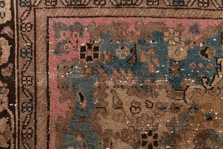 5' 10 x 9' 7 Hand Knotted Ultra Vintage Persian Wool Rug