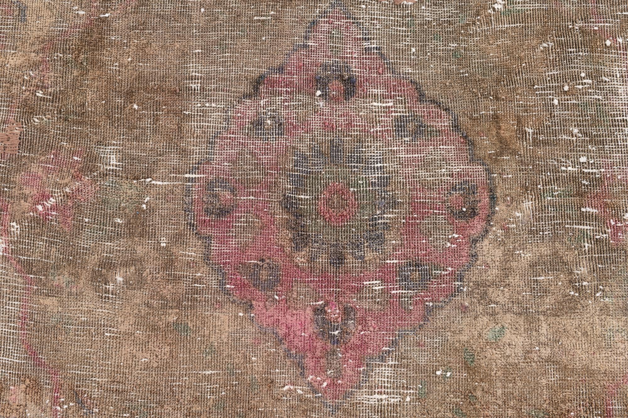 4' 4 x 6' 8 Hand Knotted Ultra Vintage Persian Wool Rug
