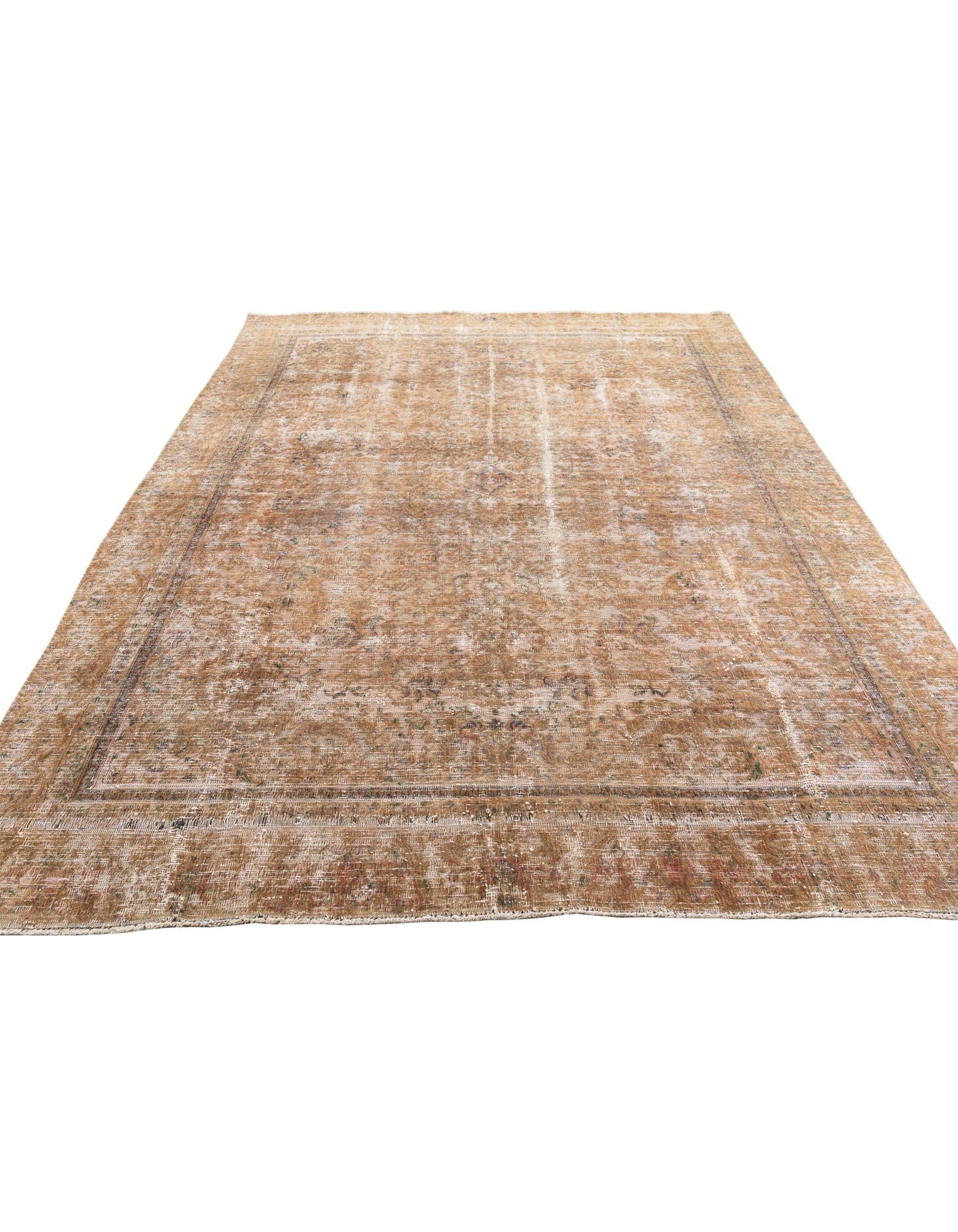 8' 6 x 11' 8 Hand Knotted Ultra Vintage Persian Wool Rug