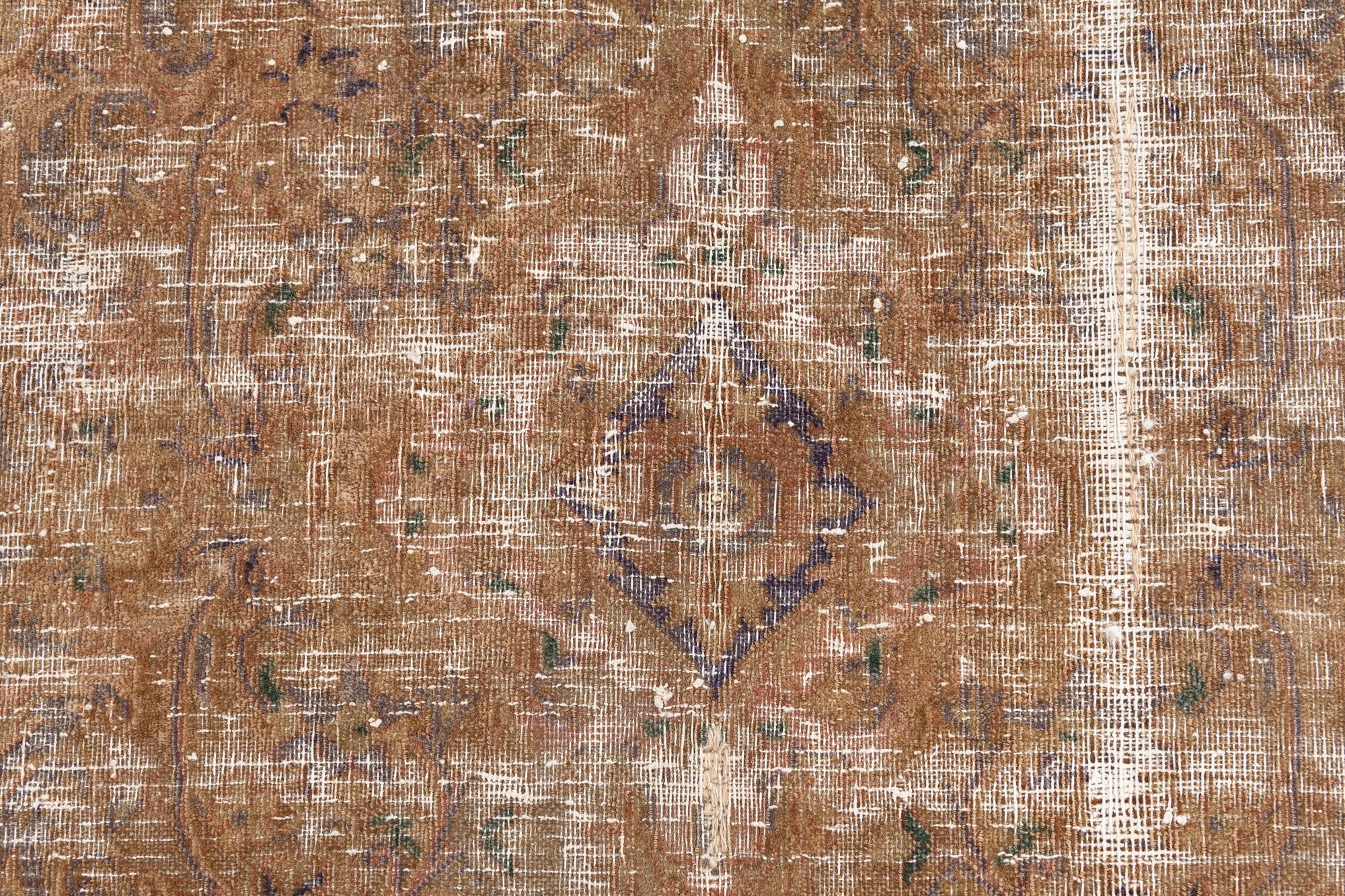 8' 6 x 11' 8 Hand Knotted Ultra Vintage Persian Wool Rug