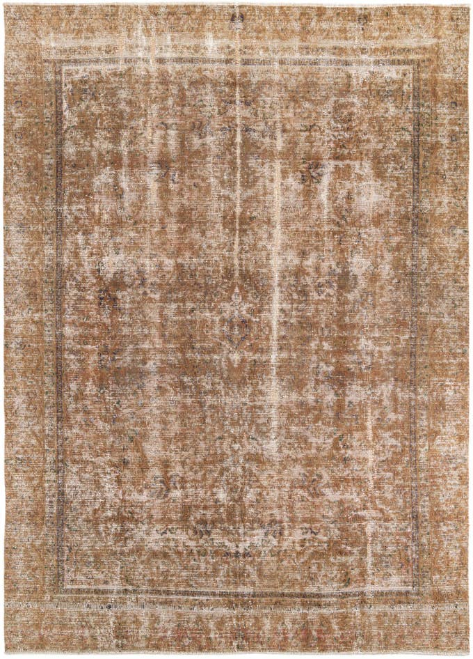 Detail image of 8' 6 x 11' 8 Hand Knotted Ultra Vintage Persian Wool Rug
