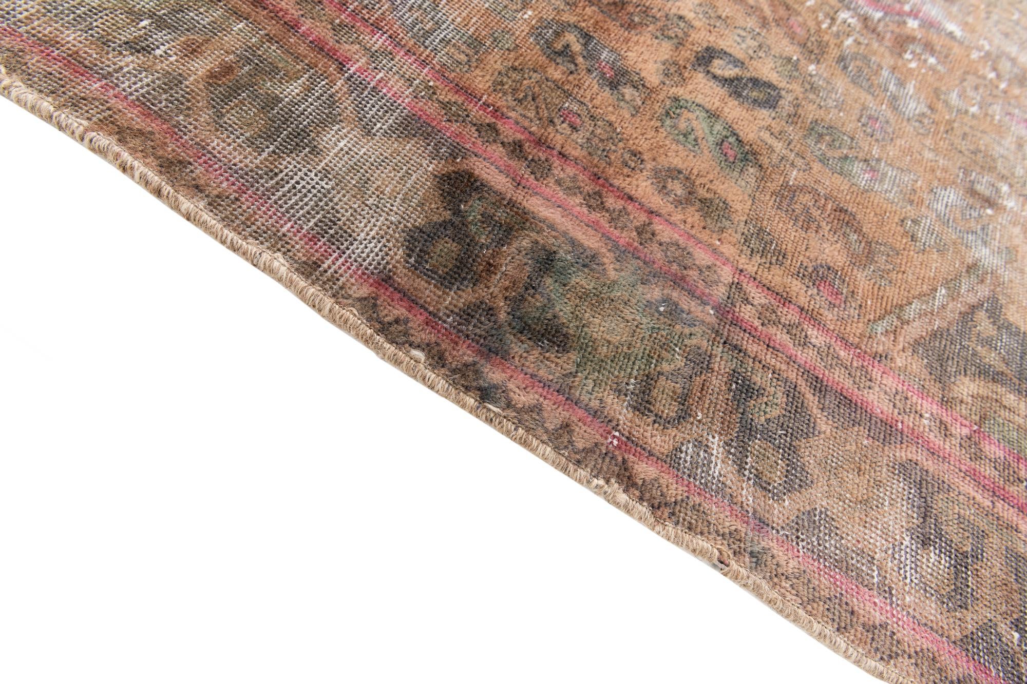 3' 9 x 6' 7 Hand Knotted Ultra Vintage Persian Wool Rug