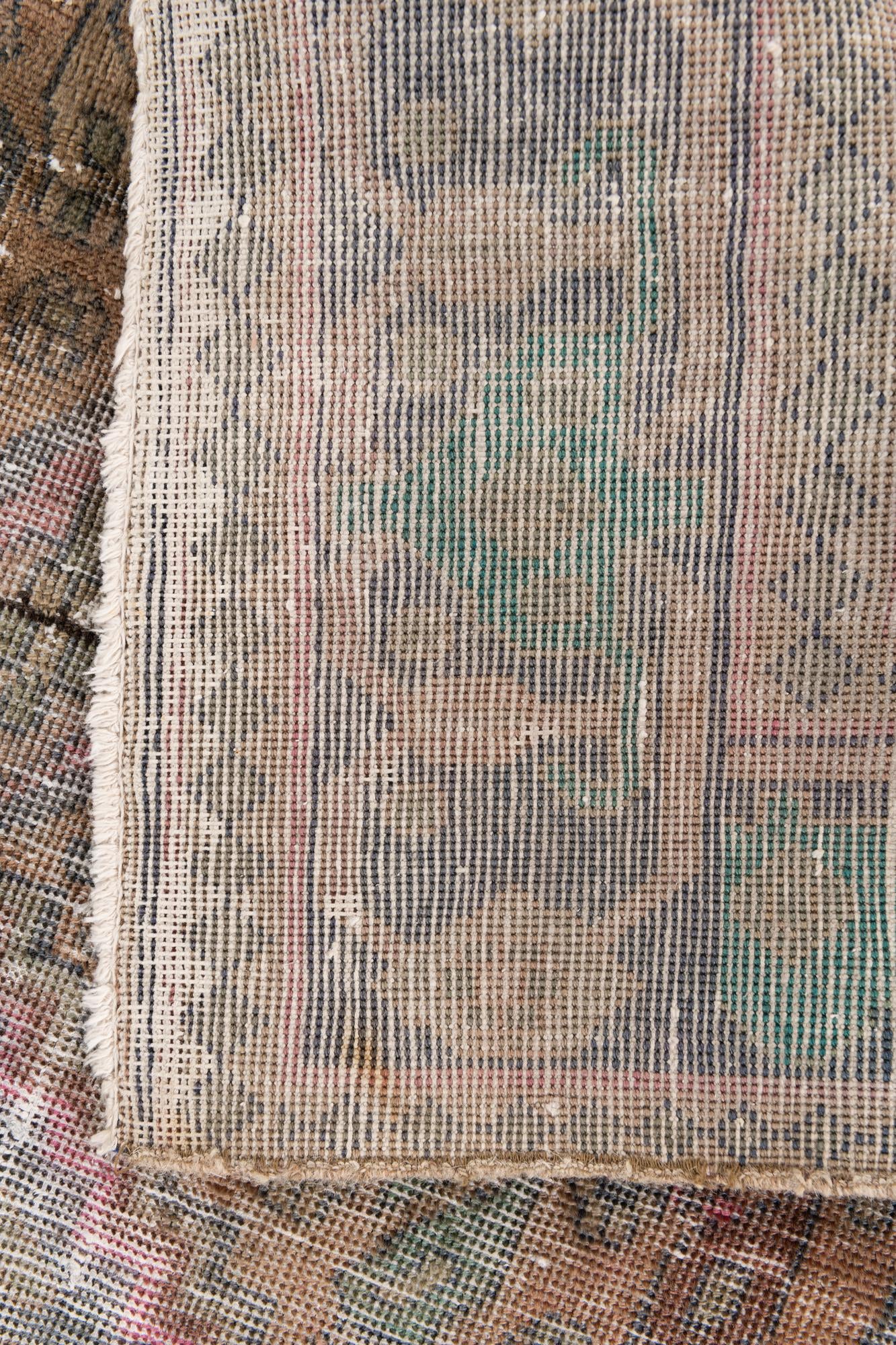3' 9 x 6' 7 Hand Knotted Ultra Vintage Persian Wool Rug