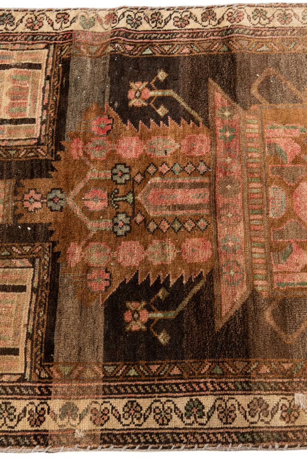 Detail image of 85cm x 125cm anudado a mano Ultra Vintage Alfombra Persa Lana