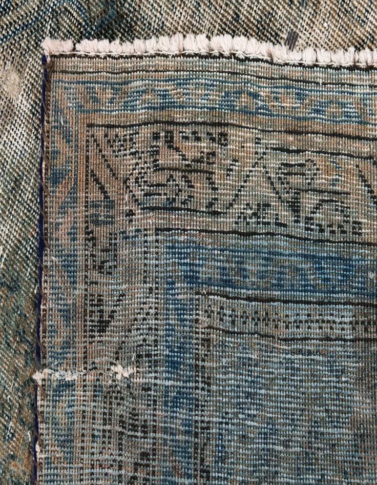 Detail image of 4' 1 x 6' 9  Hand Knotted Ultra Vintage Persian Wool Rug