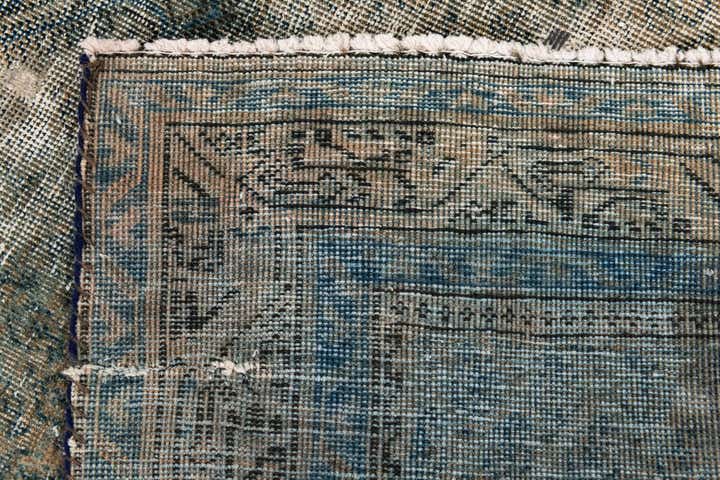 4' 1 x 6' 9 Hand Knotted Ultra Vintage Persian Wool Rug