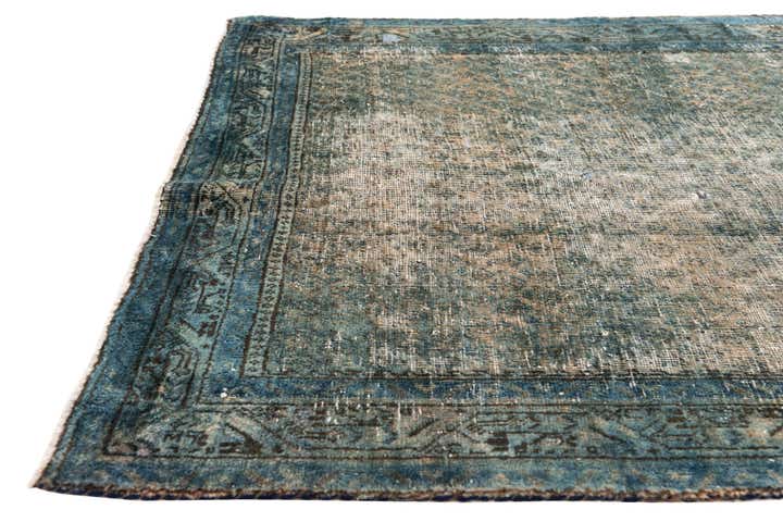 4' 1 x 6' 9 Hand Knotted Ultra Vintage Persian Wool Rug
