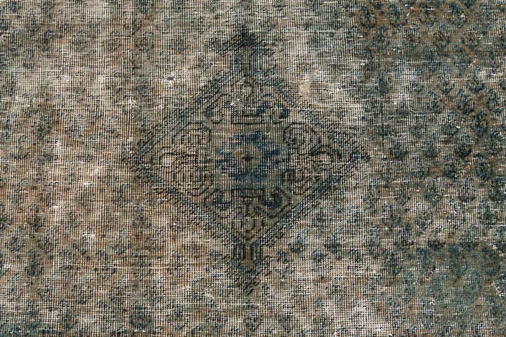 4' 1 x 6' 9 Hand Knotted Ultra Vintage Persian Wool Rug