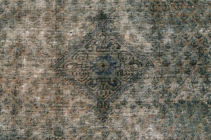 Detail image of 4' 1 x 6' 9 Hand Knotted Ultra Vintage Persian Wool Rug
