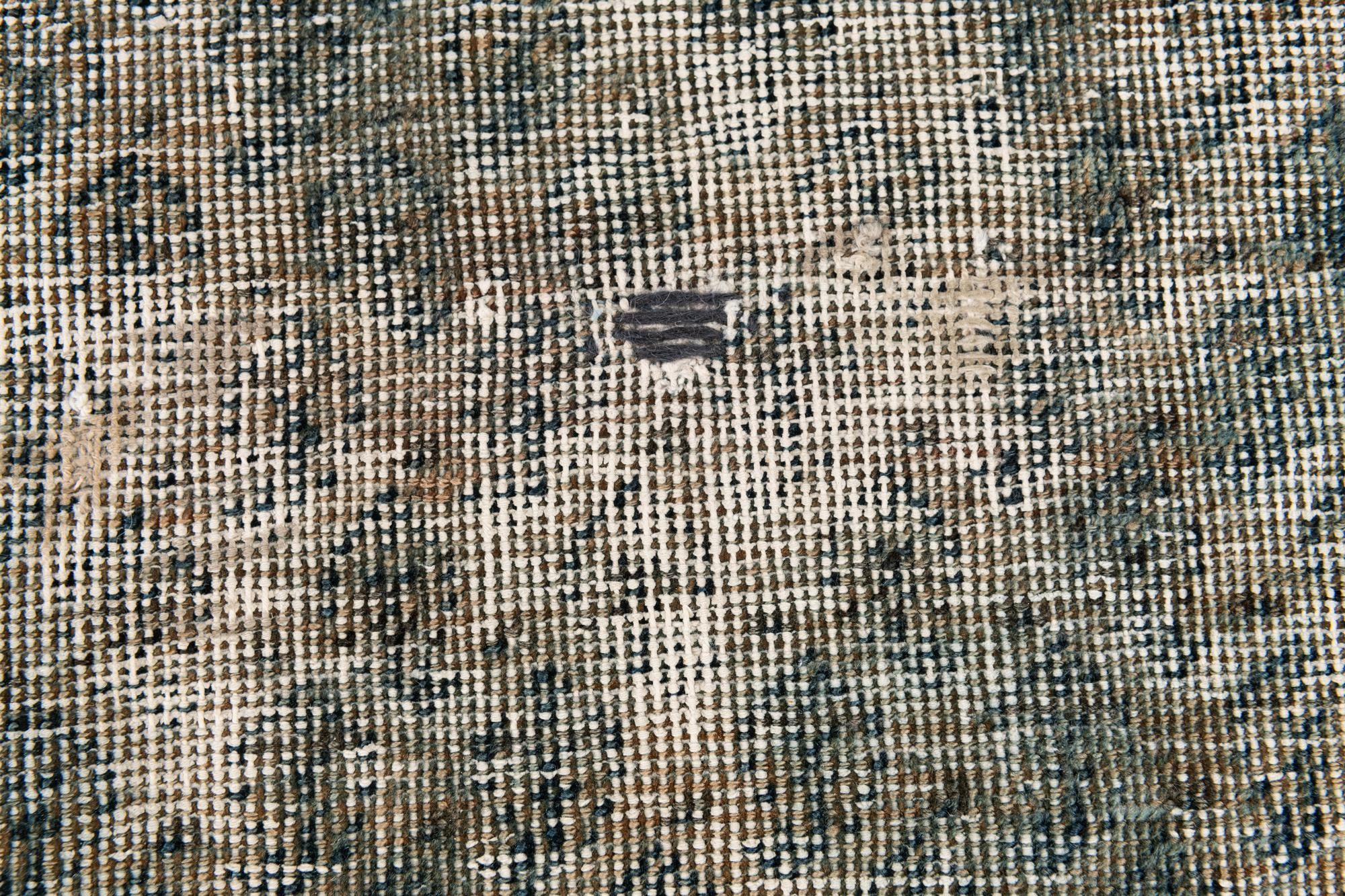 4' 1 x 6' 9 Hand Knotted Ultra Vintage Persian Wool Rug