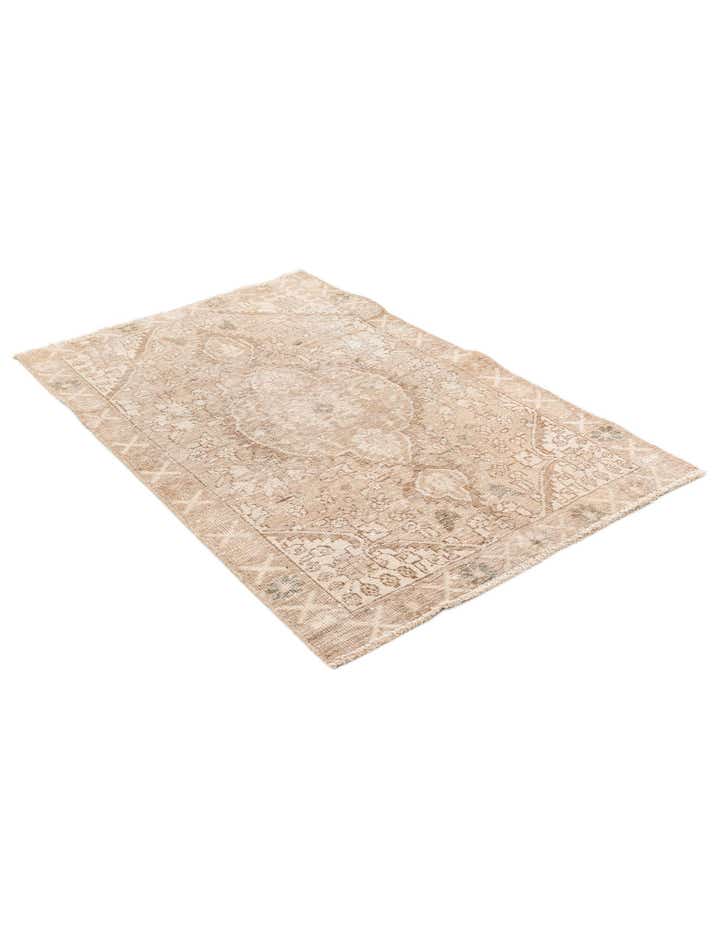 3' 4 x 5' Hand Knotted Ultra Vintage Persian Wool Rug