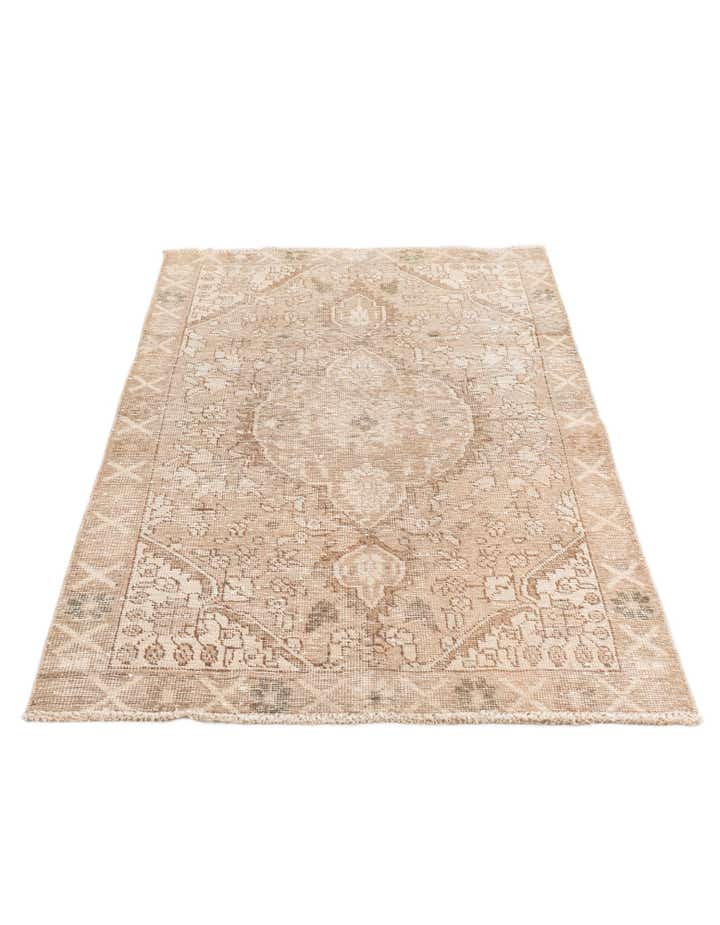 3' 4 x 5' Hand Knotted Ultra Vintage Persian Wool Rug