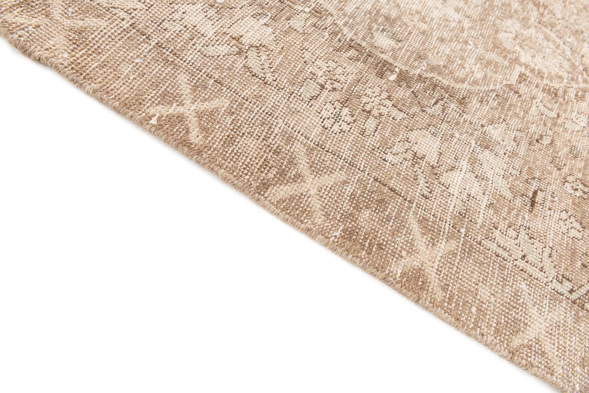 3' 4 x 5' Hand Knotted Ultra Vintage Persian Wool Rug
