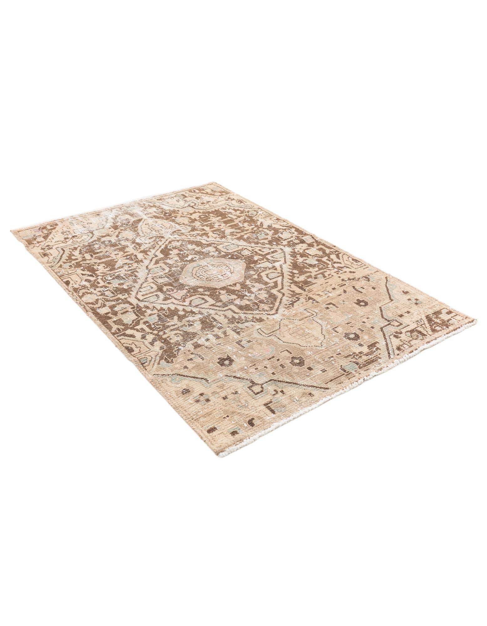 3' 10 x 6' Hand Knotted Ultra Vintage Persian Wool Rug