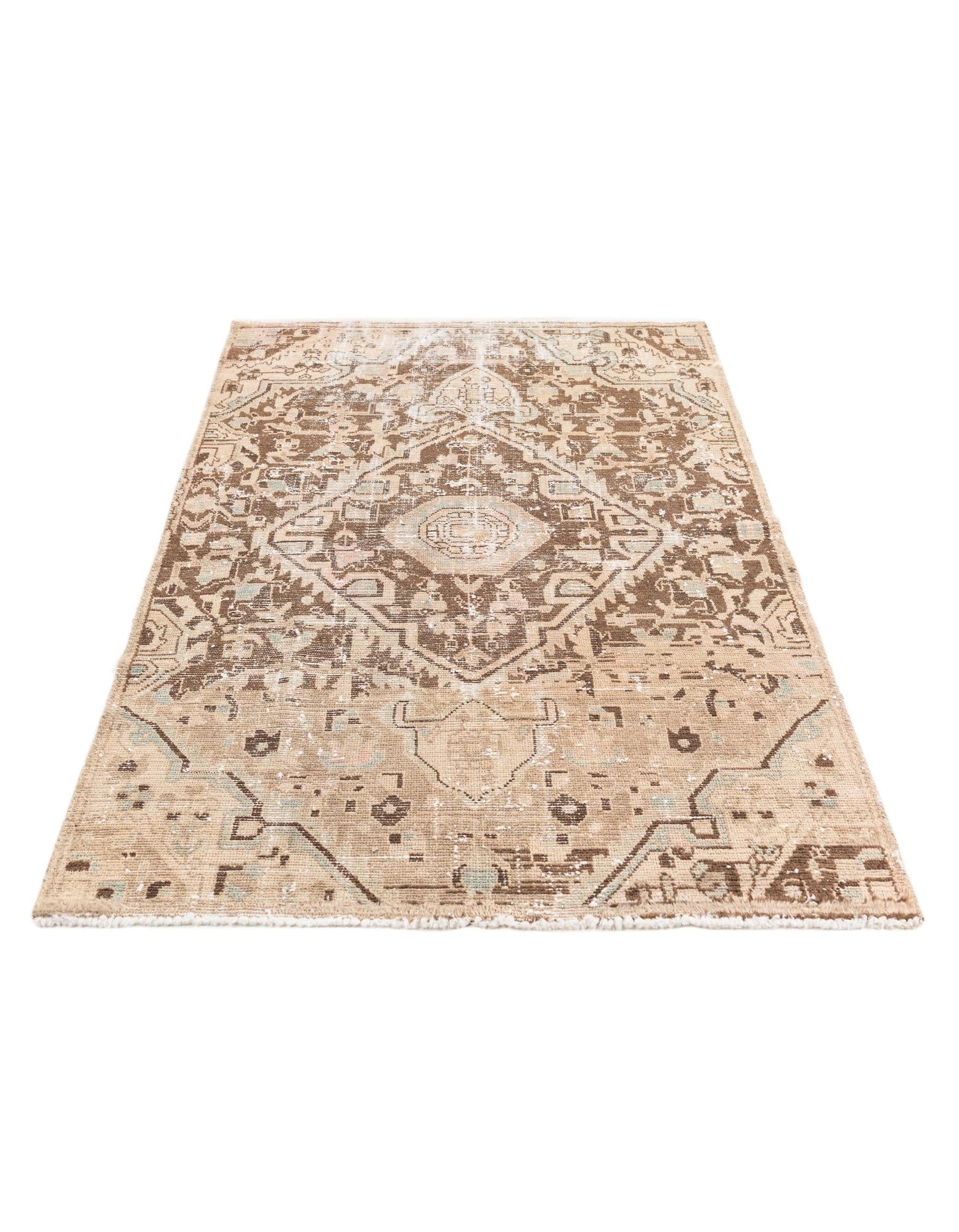 3' 10 x 6' Hand Knotted Ultra Vintage Persian Wool Rug