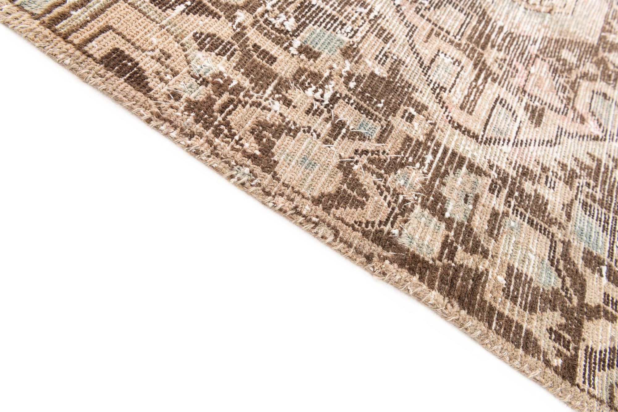 3' 10 x 6' Hand Knotted Ultra Vintage Persian Wool Rug