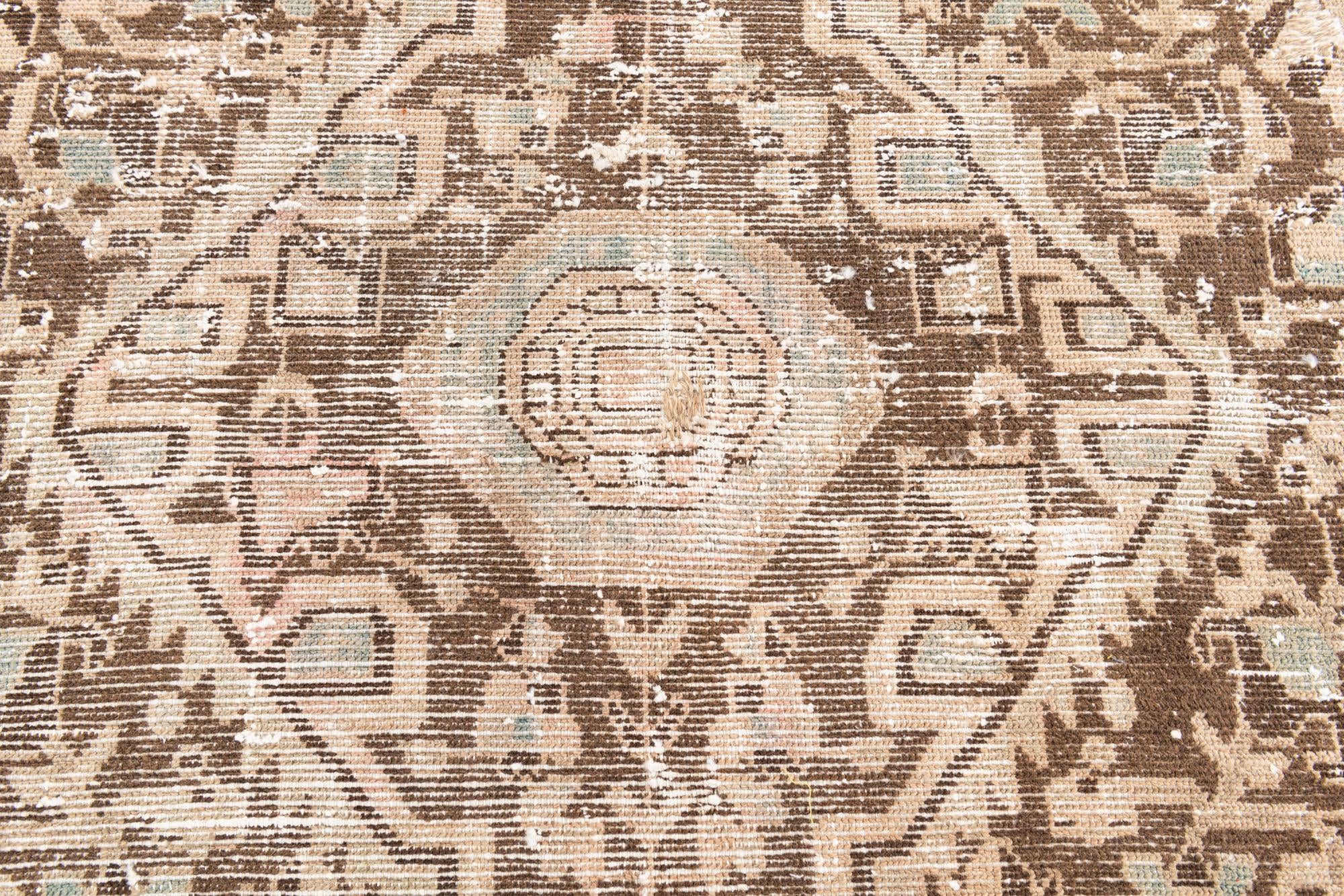 3' 10 x 6' Hand Knotted Ultra Vintage Persian Wool Rug