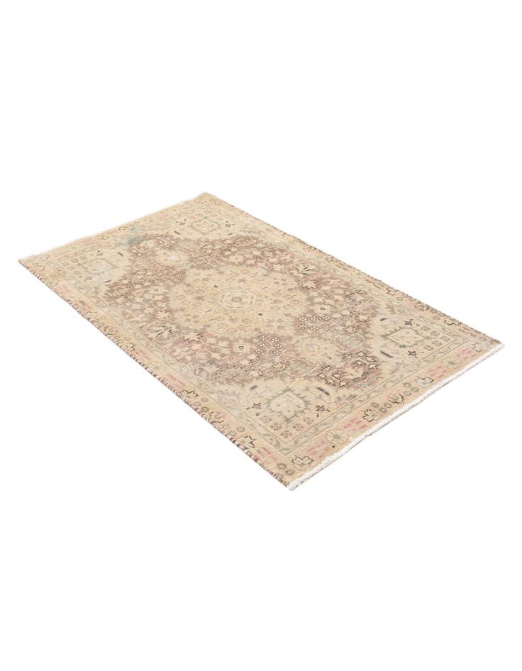 Detail image of 2' 9 x 4' 9  Hand Knotted Ultra Vintage Persian Wool Rug