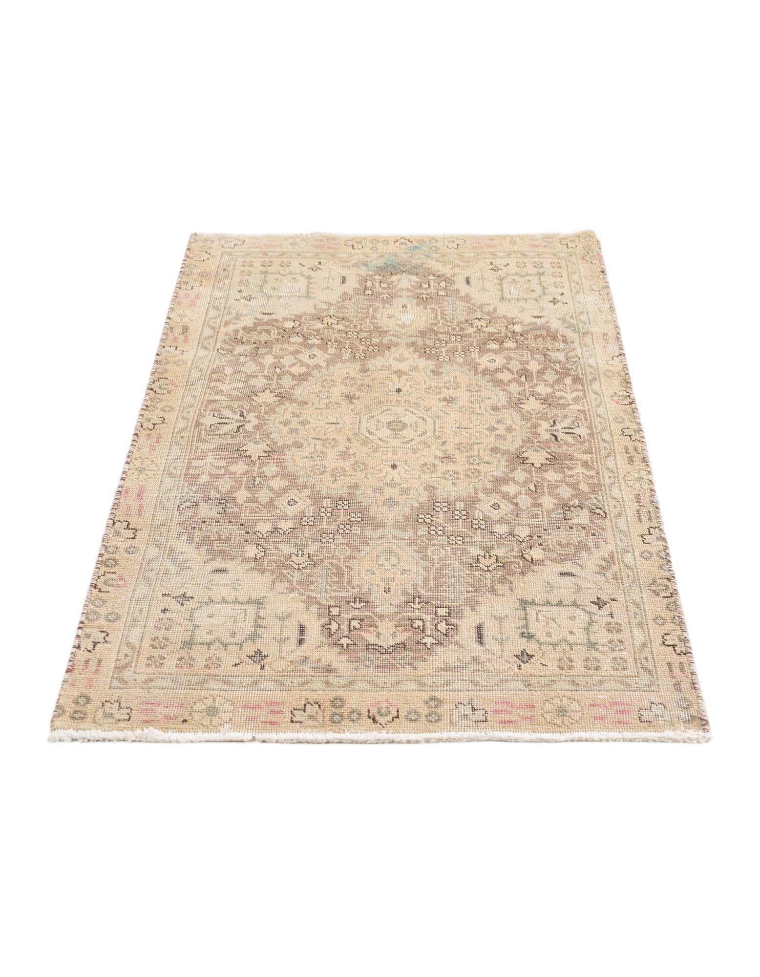 2' 9 x 4' 9 Hand Knotted Ultra Vintage Persian Wool Rug