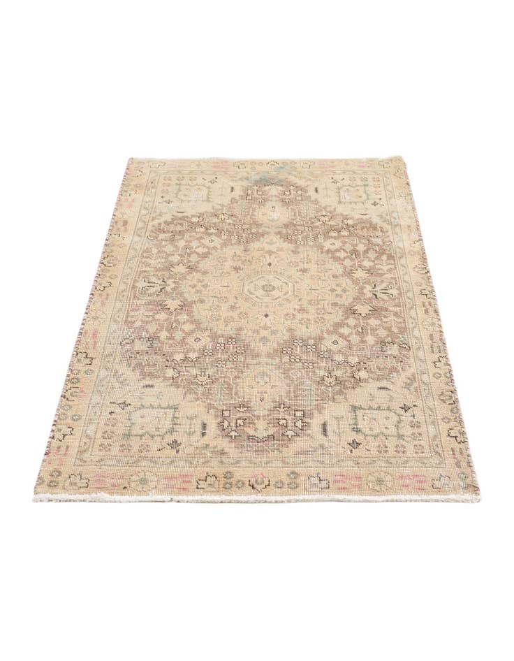 Detail image of 2' 9 x 4' 9  Hand Knotted Ultra Vintage Persian Wool Rug