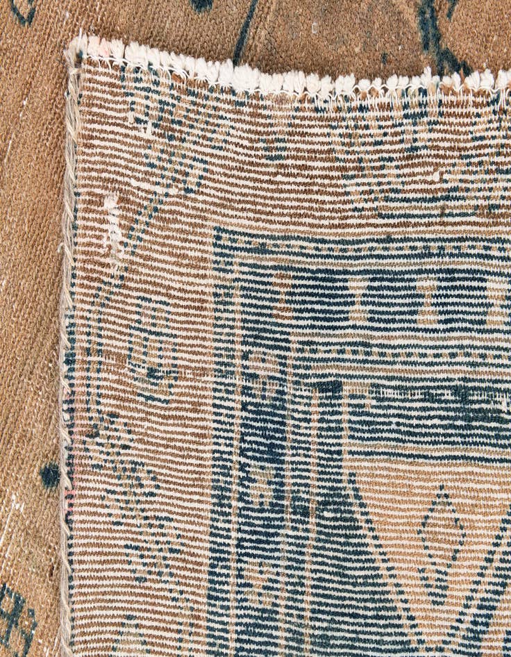 Detail image of 4' 3 x 7'  Hand Knotted Ultra Vintage Persian Wool Rug