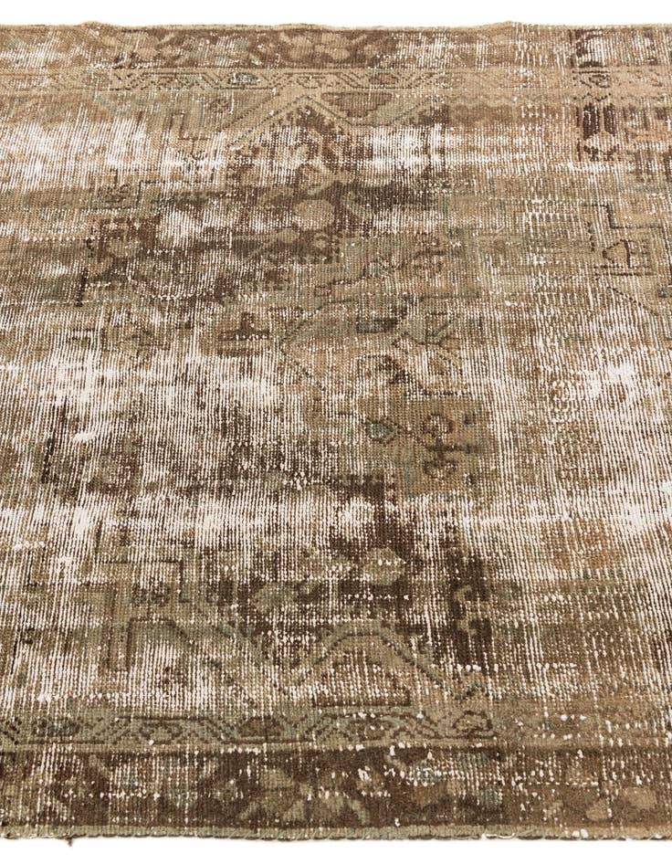 Detail image of 4' 1 x 6' 5  Hand Knotted Ultra Vintage Persian Wool Rug